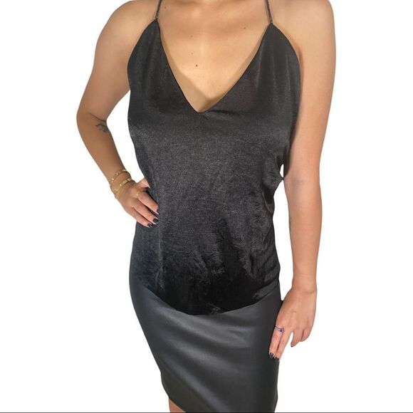 NWT Zara Spaghetti Strap Slinky Tank Top Size XL - Picture 1 of 10